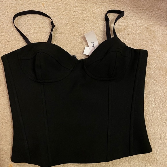 Aritzia black dazzle bustier corset top - Picture 4 of 4